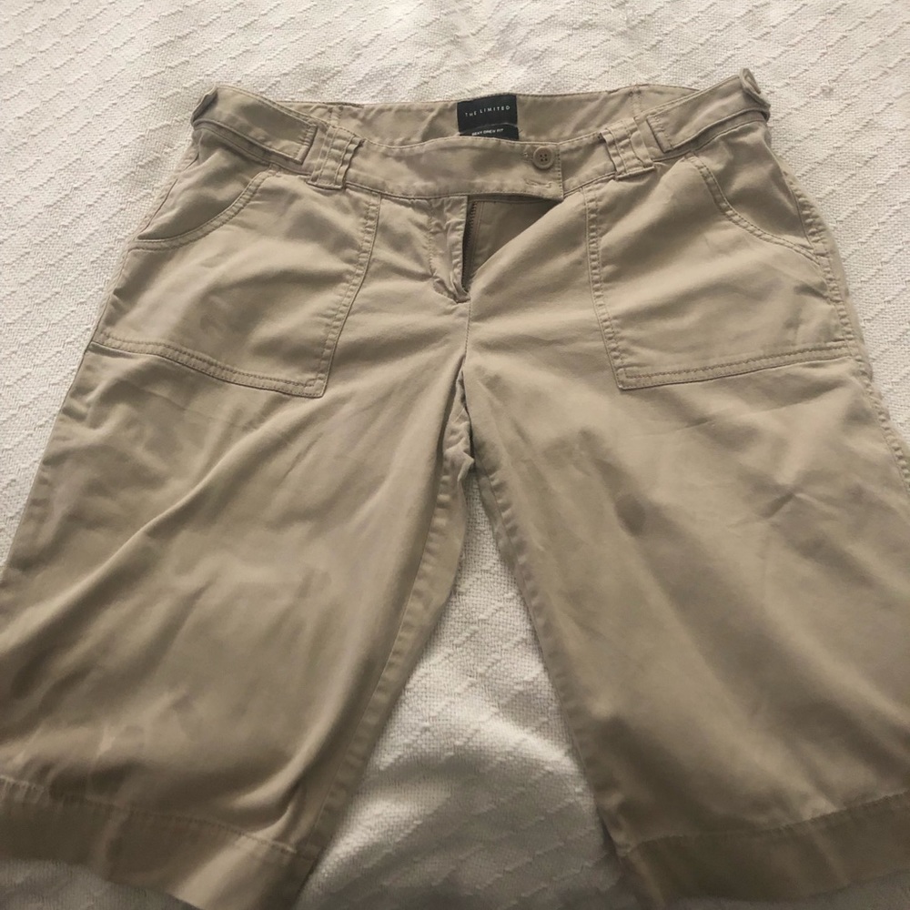 The Limited Khaki Bermuda Shorts